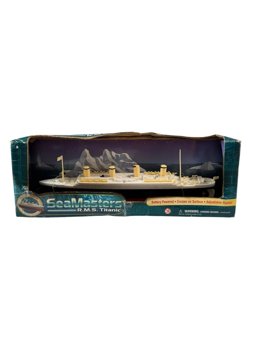 Vintage Seamasters R.M.S Titanic rare Battery Operated Ship Toy New Damaged Box